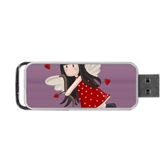 Cupid Girl Portable Usb Flash (one Side) by Valentinaart