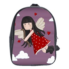 Cupid Girl School Bag (xl) by Valentinaart