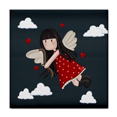 Cupid Girl Tile Coasters by Valentinaart