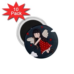 Cupid Girl 1 75  Magnets (10 Pack)  by Valentinaart