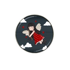 Cupid Girl Hat Clip Ball Marker by Valentinaart