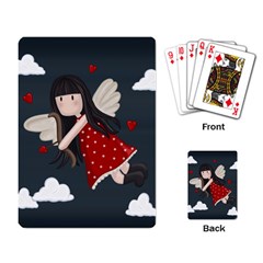 Cupid Girl Playing Card by Valentinaart