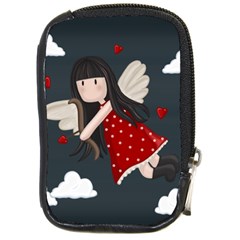 Cupid Girl Compact Camera Cases by Valentinaart