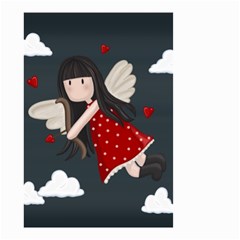 Cupid Girl Small Garden Flag (two Sides) by Valentinaart