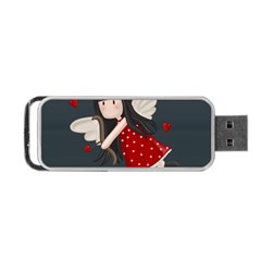 Cupid Girl Portable Usb Flash (two Sides) by Valentinaart