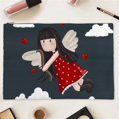 Cupid Girl Cosmetic Bag (xxl)  by Valentinaart