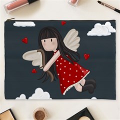 Cupid Girl Cosmetic Bag (xxxl)  by Valentinaart