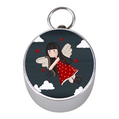 Cupid Girl Mini Silver Compasses by Valentinaart