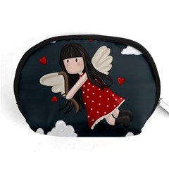 Cupid Girl Accessory Pouches (medium)  by Valentinaart