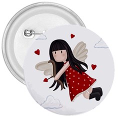 Cupid Girl 3  Buttons by Valentinaart