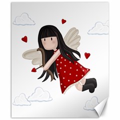 Cupid Girl Canvas 8  X 10  by Valentinaart