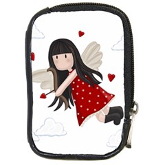 Cupid Girl Compact Camera Cases by Valentinaart