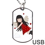 Cupid girl Dog Tag USB Flash (One Side) Front