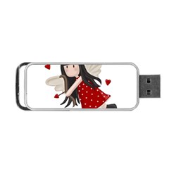 Cupid Girl Portable Usb Flash (one Side) by Valentinaart