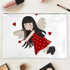 Cupid Girl Cosmetic Bag (xxl)  by Valentinaart