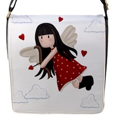 Cupid Girl Flap Messenger Bag (s) by Valentinaart