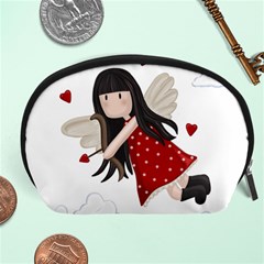 Cupid Girl Accessory Pouches (large)  by Valentinaart