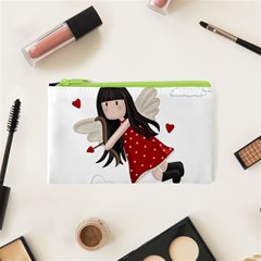 Cupid Girl Cosmetic Bag (xs) by Valentinaart