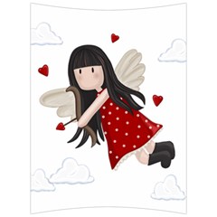 Cupid Girl Back Support Cushion by Valentinaart