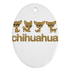 Chihuahua Ornament (Oval)