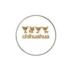 Chihuahua Hat Clip Ball Marker (4 pack) Front