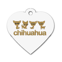 Chihuahua Dog Tag Heart (one Side)