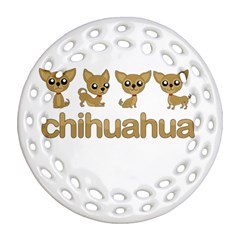 Chihuahua Ornament (Round Filigree)