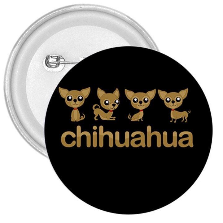 Chihuahua 3  Buttons