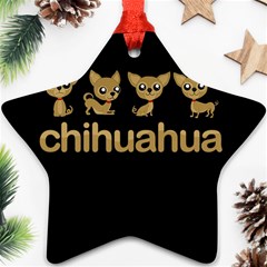 Chihuahua Ornament (star) by Valentinaart