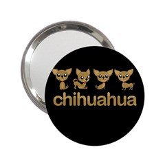 Chihuahua 2 25  Handbag Mirrors by Valentinaart