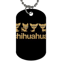 Chihuahua Dog Tag (two Sides) by Valentinaart