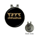 Chihuahua Hat Clips with Golf Markers Front