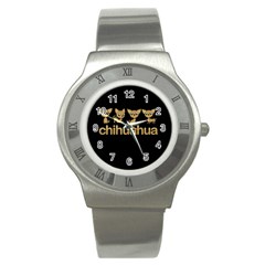 Chihuahua Stainless Steel Watch by Valentinaart