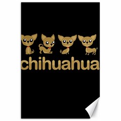 Chihuahua Canvas 20  X 30   by Valentinaart