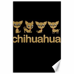 Chihuahua Canvas 24  X 36  by Valentinaart