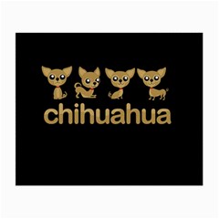 Chihuahua Small Glasses Cloth (2-side) by Valentinaart