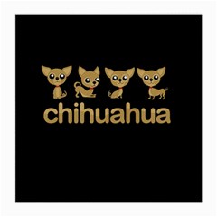 Chihuahua Medium Glasses Cloth (2-side) by Valentinaart