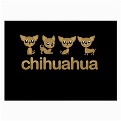 Chihuahua Large Glasses Cloth (2-side) by Valentinaart