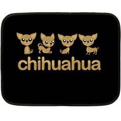 Chihuahua Fleece Blanket (mini) by Valentinaart