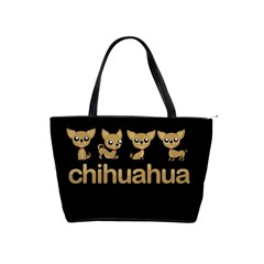 Chihuahua Shoulder Handbags by Valentinaart