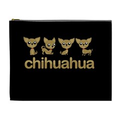 Chihuahua Cosmetic Bag (xl) by Valentinaart