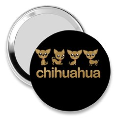 Chihuahua 3  Handbag Mirrors by Valentinaart