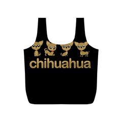 Chihuahua Full Print Recycle Bags (s)  by Valentinaart