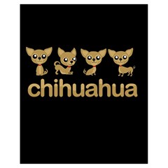 Chihuahua Drawstring Bag (small) by Valentinaart