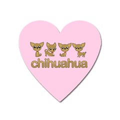 Chihuahua Heart Magnet by Valentinaart