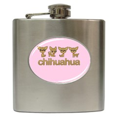 Chihuahua Hip Flask (6 Oz) by Valentinaart