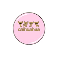 Chihuahua Hat Clip Ball Marker (4 Pack) by Valentinaart