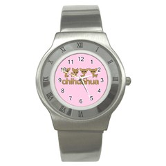 Chihuahua Stainless Steel Watch by Valentinaart