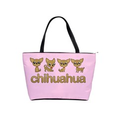 Chihuahua Shoulder Handbags by Valentinaart