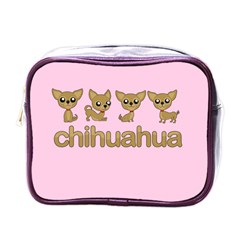 Chihuahua Mini Toiletries Bags by Valentinaart